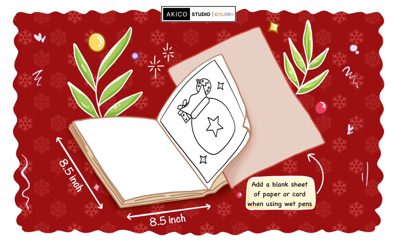 Interior spread 3 from Christmas Children Coloring Book - Gift Edition
